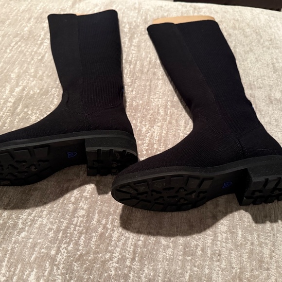 Rothy's The Tall Lug Boot - Onyx Black Size 6 - Picture 9 of 9